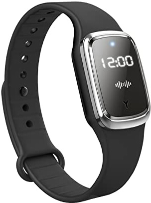 SagaSave Pulsera Repelente de Mosquitos, Pulsera ultrasónica electrónica antimosquitos para niños y Adultos, Color Negro