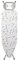 Kleeneze KL028084FEU7 Ironing Board With Cover – Large Folding Ironing Table, Collapsible, 100% Cotton Cover, Iron Rest, Steel Frame, Non-Slip Feet, Suitable for Left & Right-Handed Users, 122 x 38cm