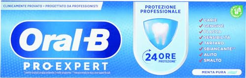 Oral-B Pro-Expert Professional Zahnpflege, professioneller Schutz, 24 Stunden vollständiger Schutz, entfernt oberflächliche Flecken, klinisch erwiesen, Einzelpackung (75 ml), reiner Minzgeschmack
