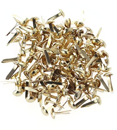 COHEALI 100 STK Rundkopfklammern Scrapbooking-brads Papier Briefklammern Kunsthandwerk Brads Verschlussklammern Plattierte Mini-brads Für Brads Basteln Musterbeutelklammer Lades Rose Kind