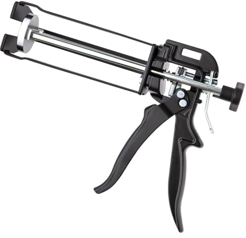 VERLINGER Prensa De Cartuchos 2K Pistola De Cartucho Doble Cartucho Para Adhesivos Epóxicos Relación De Empuje 26:1 250 ml Aluminio Acero Negro Pro