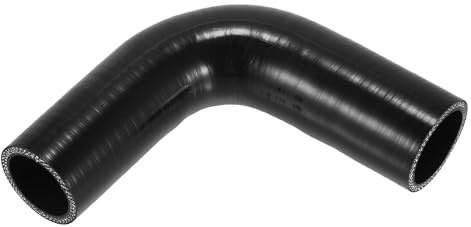 X AUTOHAUX 35-38mm 1.38-1.50 ID 120mm 4.72 90° Silicone Hose Coolant Hose | Black, Universal Silicone Hose Reducer, Intercooler Intake Piping, for Car