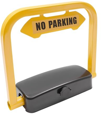 Ferngesteuerte Parksperre, Elektronische Parkplatzsperre 180° Antikollision Design Parkschranke mit 2 Fernbedienungen und Alarmfunkti für Wohngebieten, Hotels Bürogebäuden Parkplätzen