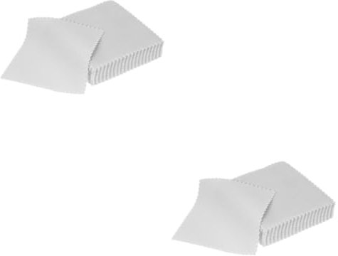 WRITWAA 250pièces Chiffons De Nettoyage Pour Bijoux Suédine Grise Outils De Polissage Pour Restaurer Bijoux Pour Usage