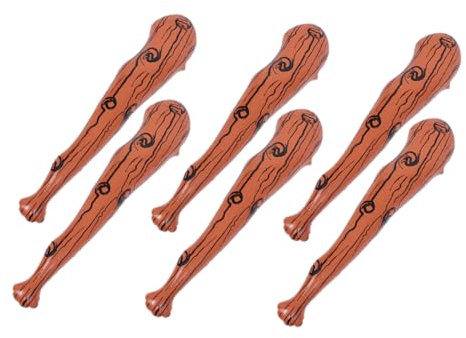 Toyvian 6stücke Aufblasbarer Baseballschläger Aufblasbares Stock-höhlenfledermaus-Spielzeug Aufblasbare Partyartikel für Halloween Cosplay und Themenpartys Zubehör