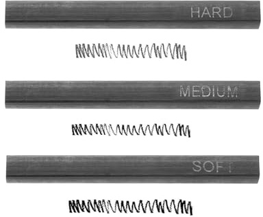 sourcing map Compressed Charcoal Sticks, Soft/Medium/Hard Grade Square Vine Charcoal Sticks Set Art Supplies for Painting Drawing Sketching Shading Artists Beginners(Pack of 3)