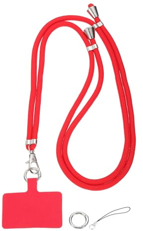 sourcing map Phone Lanyard, Adjustable Crossbody Phone Strap Detachable Cellphone Chain Strap with Tether Tabs