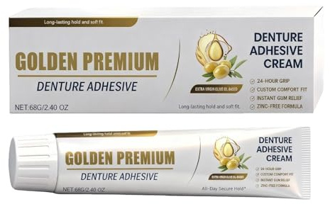 Haftcreme Für Zahnprothesen - 68g Langhaltende Zahnprothesen Creme,Haftmittel Für Die Zähne | Für Halt Stabilität Komfort Und Sicherheit Bei Zahnspangen Und Zahnfleisch Für Tägliche Anwendung