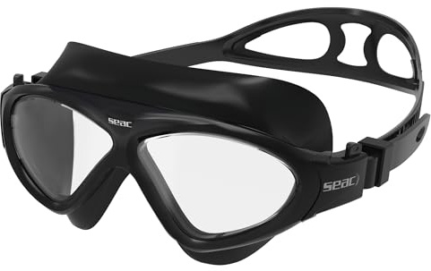 SEAC Vision HD, Lunettes natation piscine et mer pour femme et homme, Masque de natation