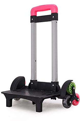 YROHGKPN Carrello trolley pieghevole per studenti, bagagli, da viaggio, zaino trolley, 6 carrelli per borse scolastiche