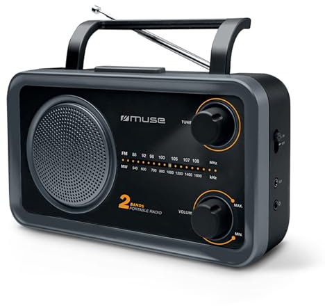 M-06DS Radio Analógica Portátil, FM,MW, Giratorio, Color Negro
