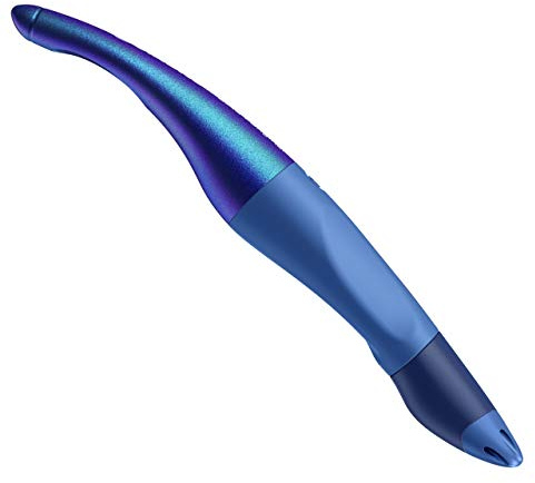STABILO - Ergonomischer Tintenroller für Linkshänder - EASYoriginal Holograph in blau - blau (löschbar) - inkl. Patrone