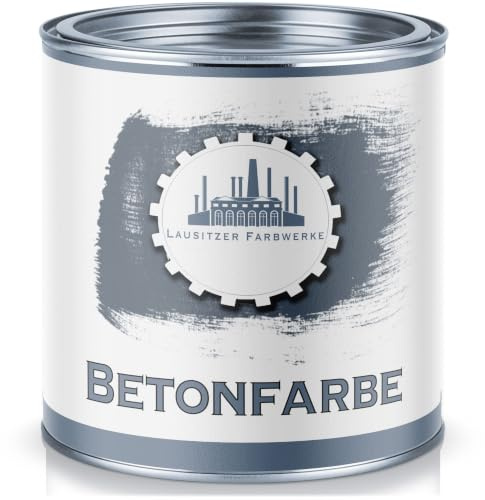 Lausitzer Farbwerke Betonfarbe SEIDENMATT Kastanienbraun RAL 8015 Braun Traditionelle Fassadenfarbe für mineralische Untergründe (Stein Mauer Beton Fassade Putz Zement) streichen & versiegeln (2,5 L)