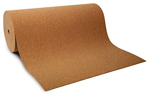 casapura Rollenkork - Trittschalldämmung - Korkrolle, Isoliertapete, Dämmtapete, korkmatten, Korkwand, korkboden (100x1300 cm, Stärke 5 mm)