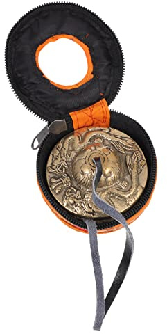 1stk Glocke Aus Reinem Kupfer Glückssymbole Glocke Yoga-beckenglocke Becken Aus Messing Yoga Meditation Glocke. Schlaginstrument Reines Kupfer Musik Buddhistische Lieferungen