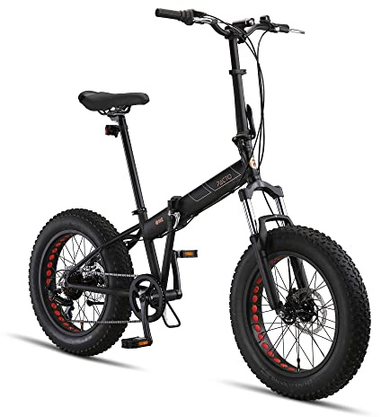 PACTO One Bicicleta Plegable - Bicicleta Holandesa - 32 cm Marco de Aluminio - 20 Pulgadas Llantas de Aluminio - 6 Engranajes Shimano - Frenos de Disco - Fácil de Plegar - Nero