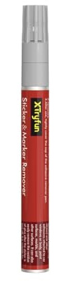 XTryfun Adhesive Remover, Multi-Surface Safe Sticker Marker Remover Pen, Rapid Safely Removes Stickers, Glue, Decals, Label, Tape, Sticky Residues and More from Car Furniture Tile Wood Floor and More