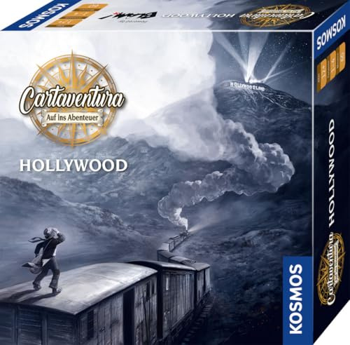 Kosmos 683900 Cartaventura - Hollywood, Abenteuer-Spiel, Spuren Charlie Chaplins, Story-Spiel, für 1-6 Personen, ab 12 Jahren, mit 70 Abenteuer-Karten, in Deutscher Sprache