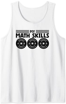 Bodybuilder Weightlifter Gear Weight Plates Math Lover Tank Top
