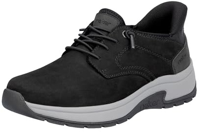 Rieker män 11050 tofflor, svart, 44 EU