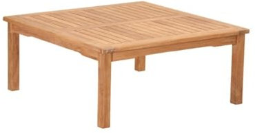 Teako Design Couchtisch Verona eckig Teak Massivholz, FLEGT-Lizenziertes Teakholz, Massiver Teaktisch, Witterungsbeständiger Gartentisch, Nachhaltige Teakmöbel (100 x 100 cm)