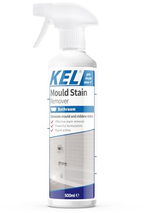 KEL - Mould Stain Remover Spray, Removes Mouldy Stains From Walls, Tiles, Silicone Seals & More - 500ml