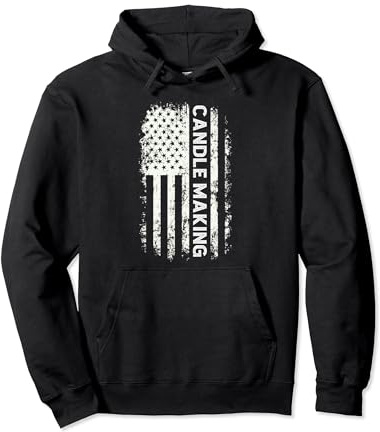 US Flag Candle Maker Candle making Handmade Candle Pullover Hoodie