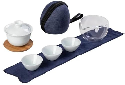 LXYDPZ Afternoon Tea Set Travel Tea Set Outdoor Convenient Tea Maker Fast Guest Cup Household Car Mounted Kung Fu Tea Set Tea Set For Adults