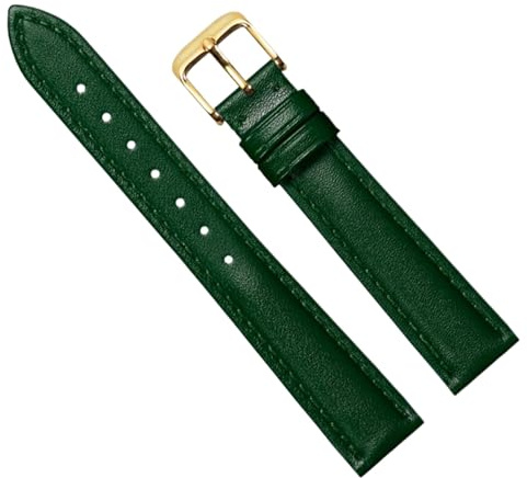 Chlikeyi Armband 10–22mm Echtleder-Uhrenarmband für Damen-Kalbsleder-Uhrenkette, Farbe 7, 15mm