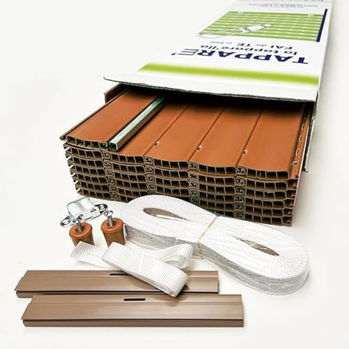 Kit Tapparella Avvolgibile in PVC- Fai da te. Made in Italy. Facile da ridimensionare (L100X172 H - COL.K1) varie misure,9 colori, corredata di cinta e scorricinta.