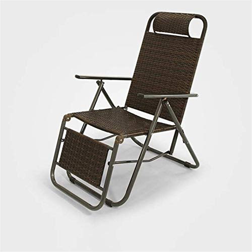 KOOFUR Liegestuhl Office Life Liegestuhl Terrassenliegestühle Gartenliege Outdoor, Holz Siesta Chaiselongue Zusammenklappbarer Liegestuhl für Balkon Strand Sonnenliege