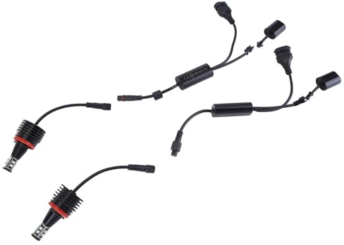 Aublinto Angel Eye Scheinwerfer Standlicht H8 Angel Eyes 12V 40W 7000K Kompatibel für BMW1er E82 E87 3er E90 E92 5er E60 6er E63 X5 X6 X1 Z4 E70 E71 003584ZIZ01A