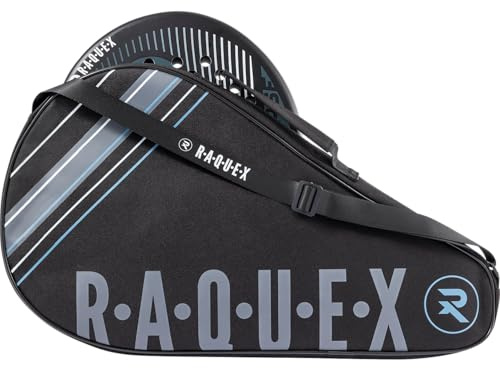 Raquex Enigma Sac Raquette de Padel ou Pickleball (1R) - Noir, pour Homme et Femme. Protection Rembourrée. Le Cadeau de Padel Parfait