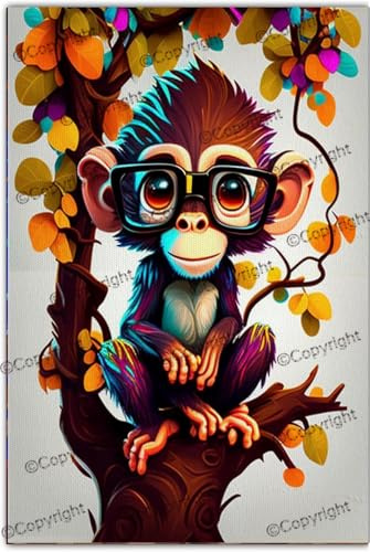 Puzzle for Adults 1000 Piece Animal Small Monkey in The Tree Wooden Puzzle,Impossible Hard Difficult Challenging Puzzles for Adults and Families,Jigsaw Puzzle Intellectual Educational Toys