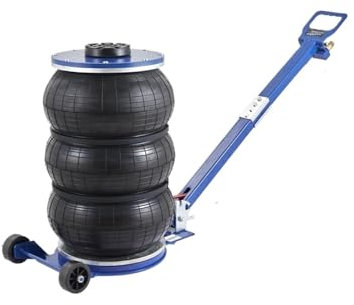 Wagenheber wagenheber Auto Pneumatischer Wagenheber, 3 Tonnen/5 Tonnen, dreifacher Beutel-Luftheber, Schnellhub, robuste Auto-Reparaturwagenheber(3T Adjustable Blue)