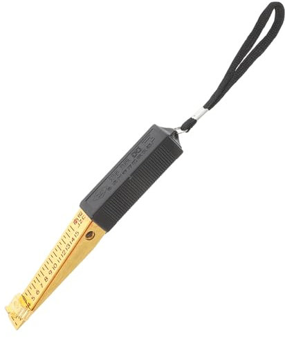 HEALSOPTHY Wedge Shaped Feeler Gauge Per Misurazione Di Planarità Strumento Di Precisione Per Ispezione Edile e Misurazioni Di Gaps Da Design Portatile e Compatto Per Uso Versatile