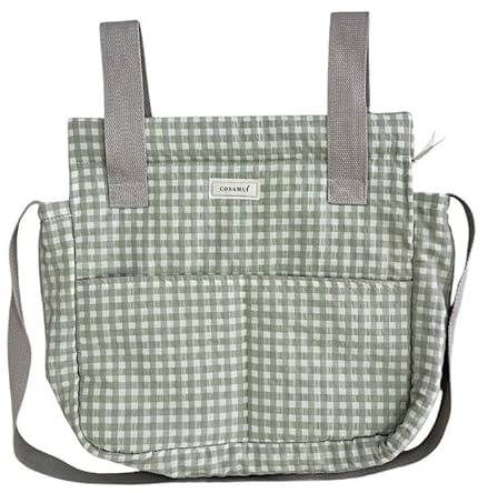 Cosamui Bolso para Carro de bebé de Paseo - Universal - Gran Capacidad - Bolsillos Exterior e Interiores (Tea)