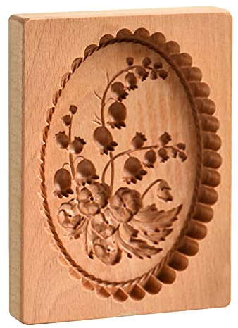 Molde de madera para galletas de cocina, molde de repujado en 3D para pasteles, para estampado de galletas, manualidades, decoración, herramienta para hornear (color C)