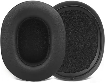 Replacement Ear Pads for Skullcandy Crusher Wireless/Evo/ANC Hesh 3/EVO/ANC Over-Ear Headphones,Earpads Also Fit for Skullcandy Venue Wireless ANC. (Black)