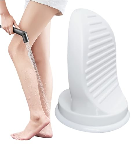 Shower Shaving Foot Rest - Wall-Mounted Shower Foot Rest Bathroom Pedal - Non-Slip Pedal Waterproof Stand for Tiles Glass Marble Bathtub Toilet Home Spa Dorm RV Travel Yoga