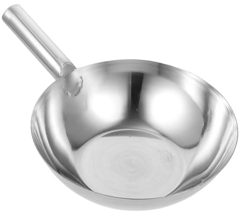 VALICLUD Cucharón de Agua de Acero Inoxidable Resistente para Cocina Cucharón Multiusos para Servir Sopa y Recoger Líquidos Mango Metálico Portátil Utensilio Práctico para Limpieza y