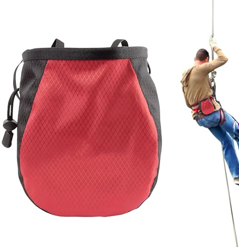 Borsa per gesso – Polvere di magnesio | Borsa per gesso bouldering – Outdoor Zipper coulisse magnesio per arrampicata alpinismo fitness sollevamento pesi palestra uso palestra sollevamento pesi