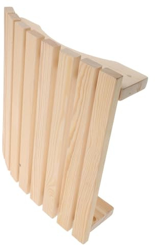 DOITOOL Sauna Kopfstütze Holz Kiefer Ergonomische Nackenstütze Rückenlehne Saunazubehör Spa Entspannung