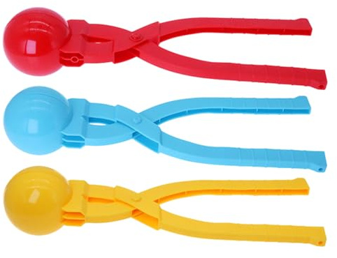 FxaumsGxuk 1 Stück Schneeball Clip, 34x7,5cm Schneeballzange, Schneeball Former, Sandball Clip Maker, Ergonomische Schneeform Für Kinder, Outdoor, Winter Outdoor Spielzeug Werkzeuge, Zufällige Farbe