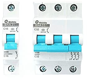 VHJdtE Interruptores automáticos, Interruptor automático pequeño BHA2 Serie 1P 2P 3P 4P Tipo C sin(20A,2P)