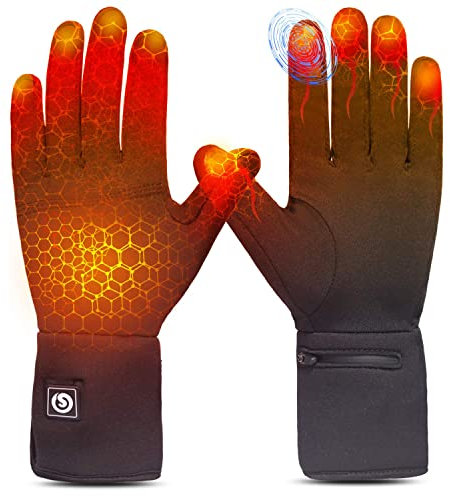 Elektrische beheizte Handschuhe, Winter, mit Akku, 7,4 V, 2200 mAh, für Herren und Damen, beheizte Handschuhe für den Winter, für Radfahren, Skifahren, Schnee, Angeln, Fahren, Jagd, Arthritis,
