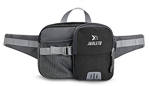 CLAPE Multifunktionale Trinkgürtel Gürteltasche mit Flaschenhalter Verstellt Bauchtasche Unisex Waist Bag Wasserdicht Hüfttasche für Wandern Reise Camping
