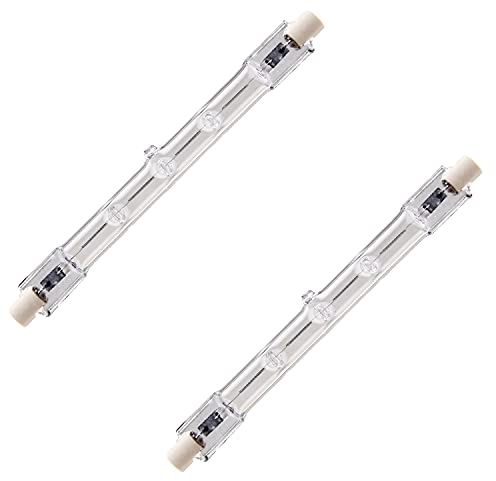 Bright Source 2 x 78mm Tungsten Halogen in 80w Linear Floodlight Bulb Security Light Bulb – 2 Pack (78mm 80w Tungsten Halogen)