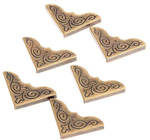 Halterung Eckstrebe 24X 25x25mm Holzkiste Eisen Scrapbooking Alben ECKHALTERUNG antike Messing Dekorative Protectors Crafts Möbelbeschläge