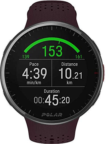 Polar Pacer PRO - Running Watch con GPS - Leggero con Pulsanti Antiscivolo - Programma di Allenamento e Recupero - Cardiofrequenzimetro - Display ad Alto Contrasto - Controlli Musica, Vinaccia